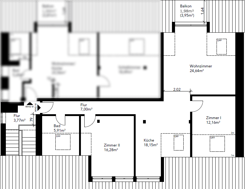 Pronájem bytu 3+1 87 m², Borsteler Chaussee 177, Hamburg, Hamburg Pronájem bytu 3+1 87 m², Borsteler Chaussee 177, Hamburg, Hamburg