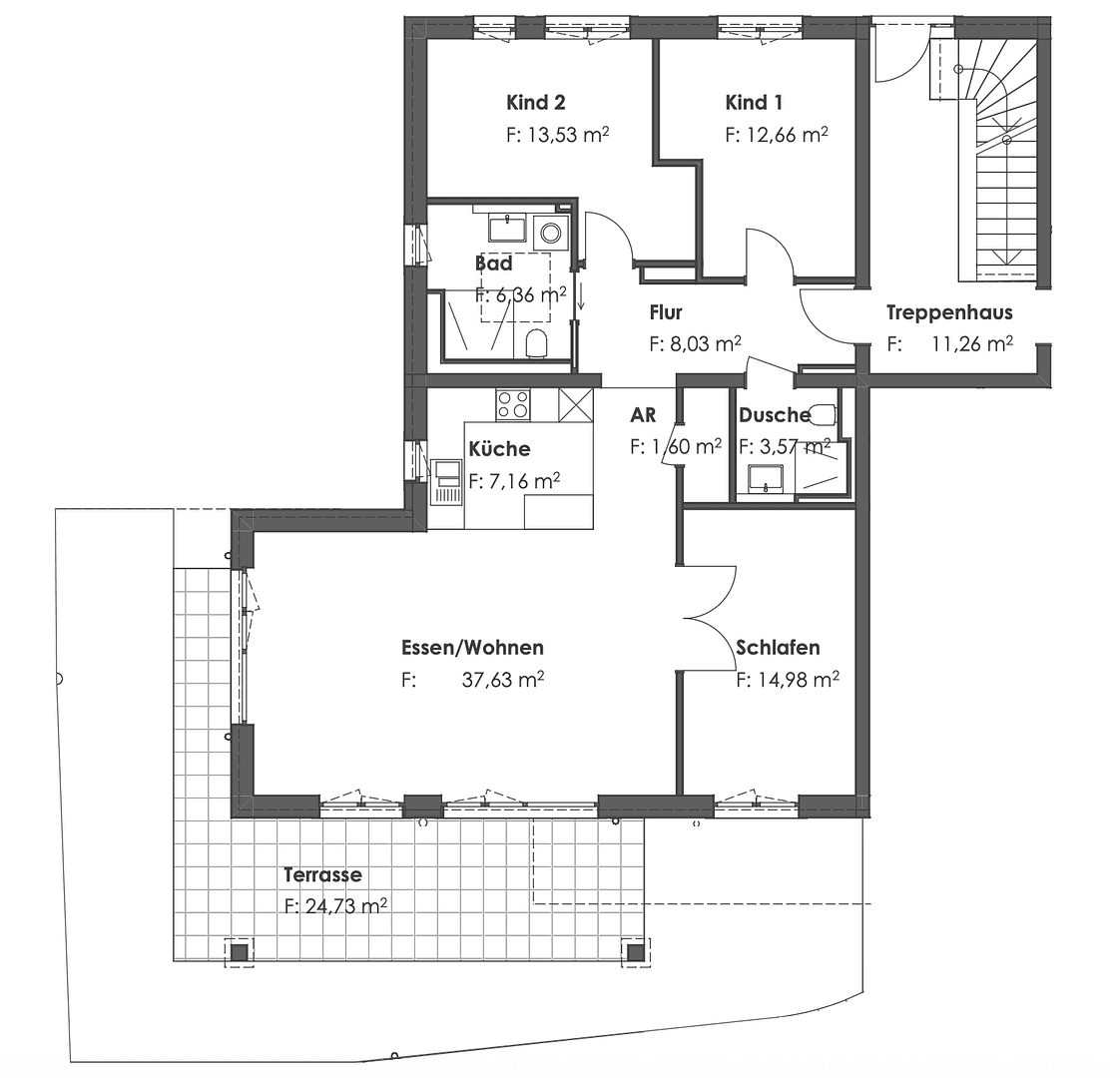 Pronájem bytu 4+1 118 m², Dorfstraße 11b, Germering, Bavorsko Pronájem bytu 4+1 118 m², Dorfstraße 11b, Germering, Bavorsko