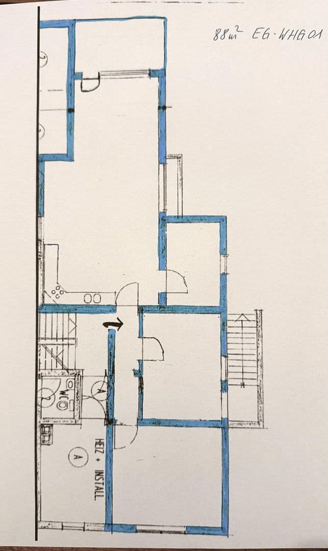 Pronájem bytu 3+1 89 m², Im Steinig 12, Kraichtal, Bádensko-Württembersko Pronájem bytu 3+1 89 m², Im Steinig 12, Kraichtal, Bádensko-Württembersko