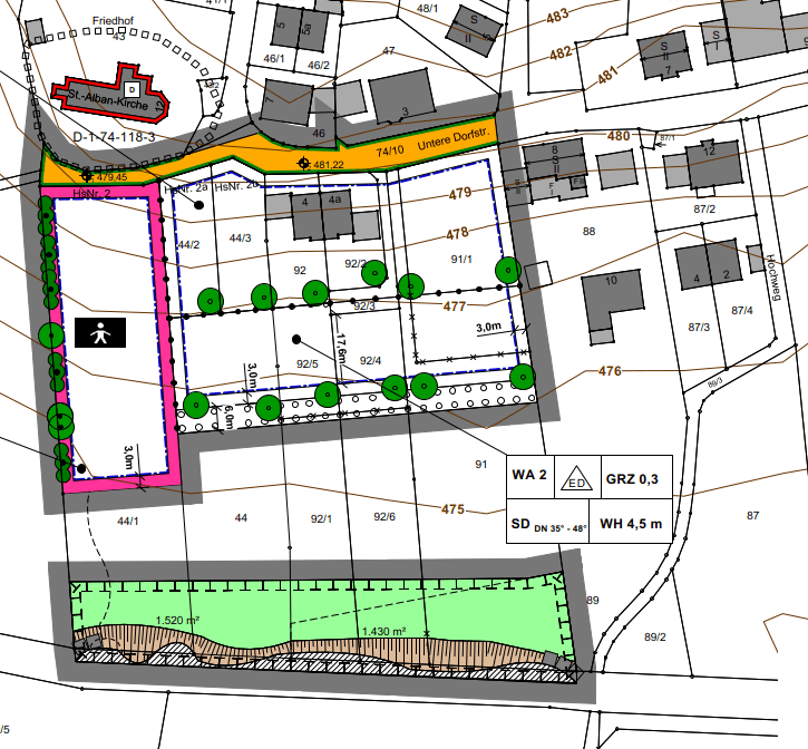 Prodej pozemku 486 m², Untere Dorfstraße 2b, Eisenhofen, Bavorsko Prodej pozemku 486 m², Untere Dorfstraße 2b, Eisenhofen, Bavorsko