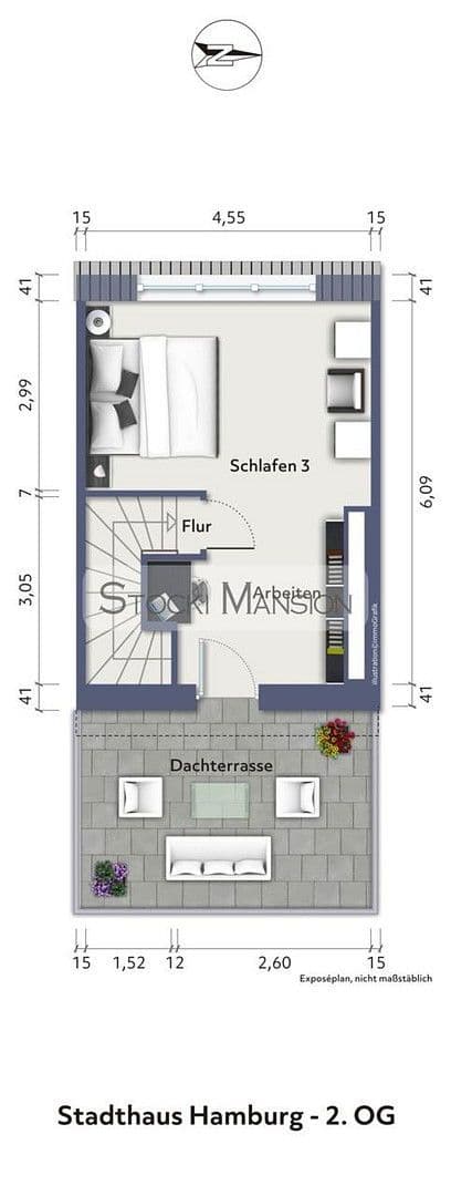 Pronájem domu 111 m², pozemek 240 m², Hamburg, Hamburg Pronájem domu 111 m², pozemek 240 m², Hamburg, Hamburg