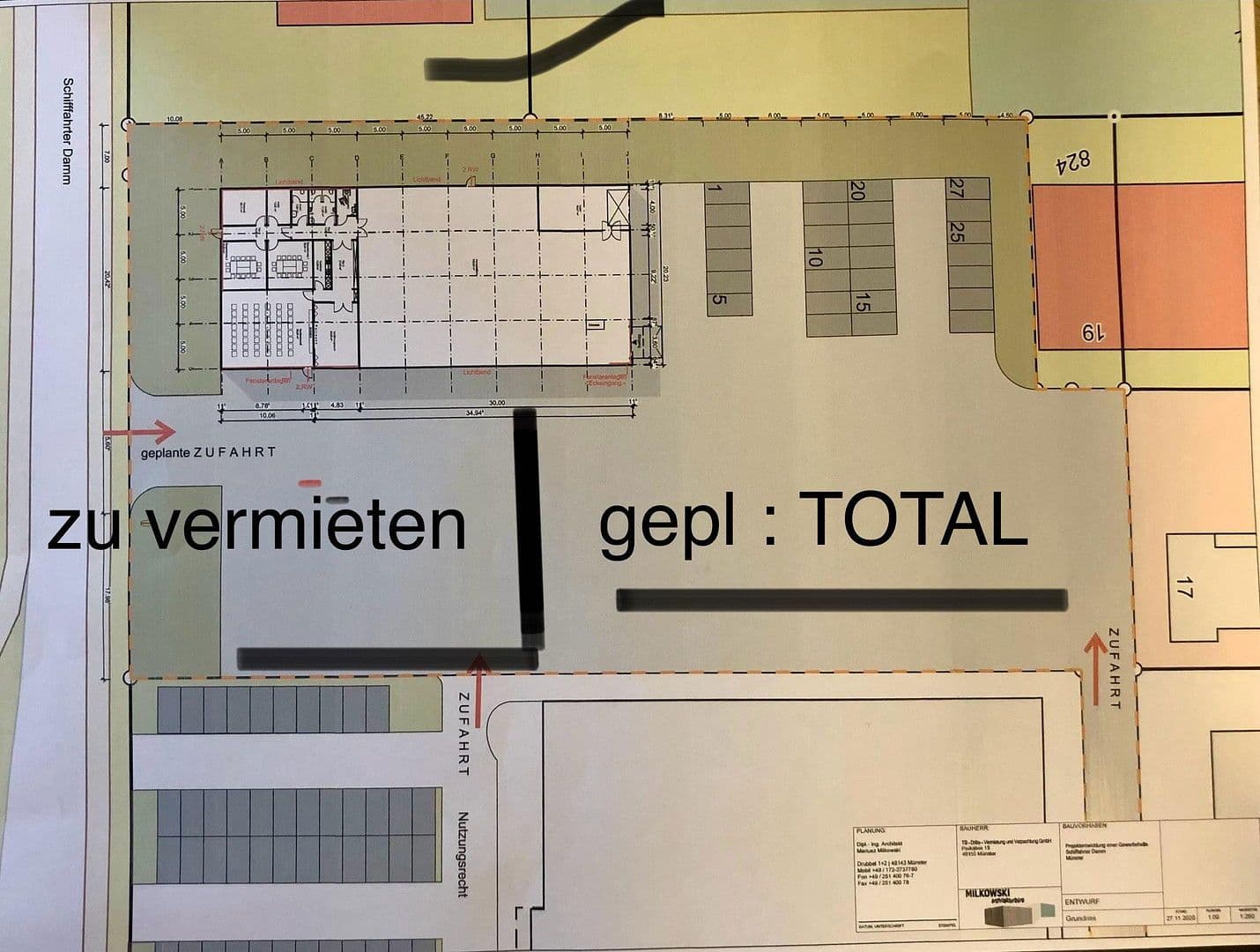 Pronájem pozemku 1.000 m², An der Kleimannbrücke 5, Münster, Severní Porýní-Vestfálsko Pronájem pozemku 1.000 m², An der Kleimannbrücke 5, Münster, Severní Porýní-Vestfálsko