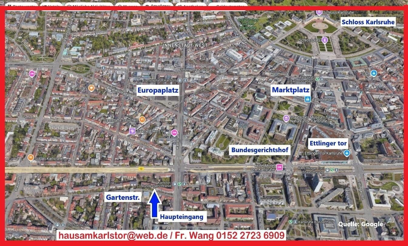 Pronájem kanceláře 233 m², Gartenstr. 26, Karlsruhe, Bádensko-Württembersko Pronájem kanceláře 233 m², Gartenstr. 26, Karlsruhe, Bádensko-Württembersko
