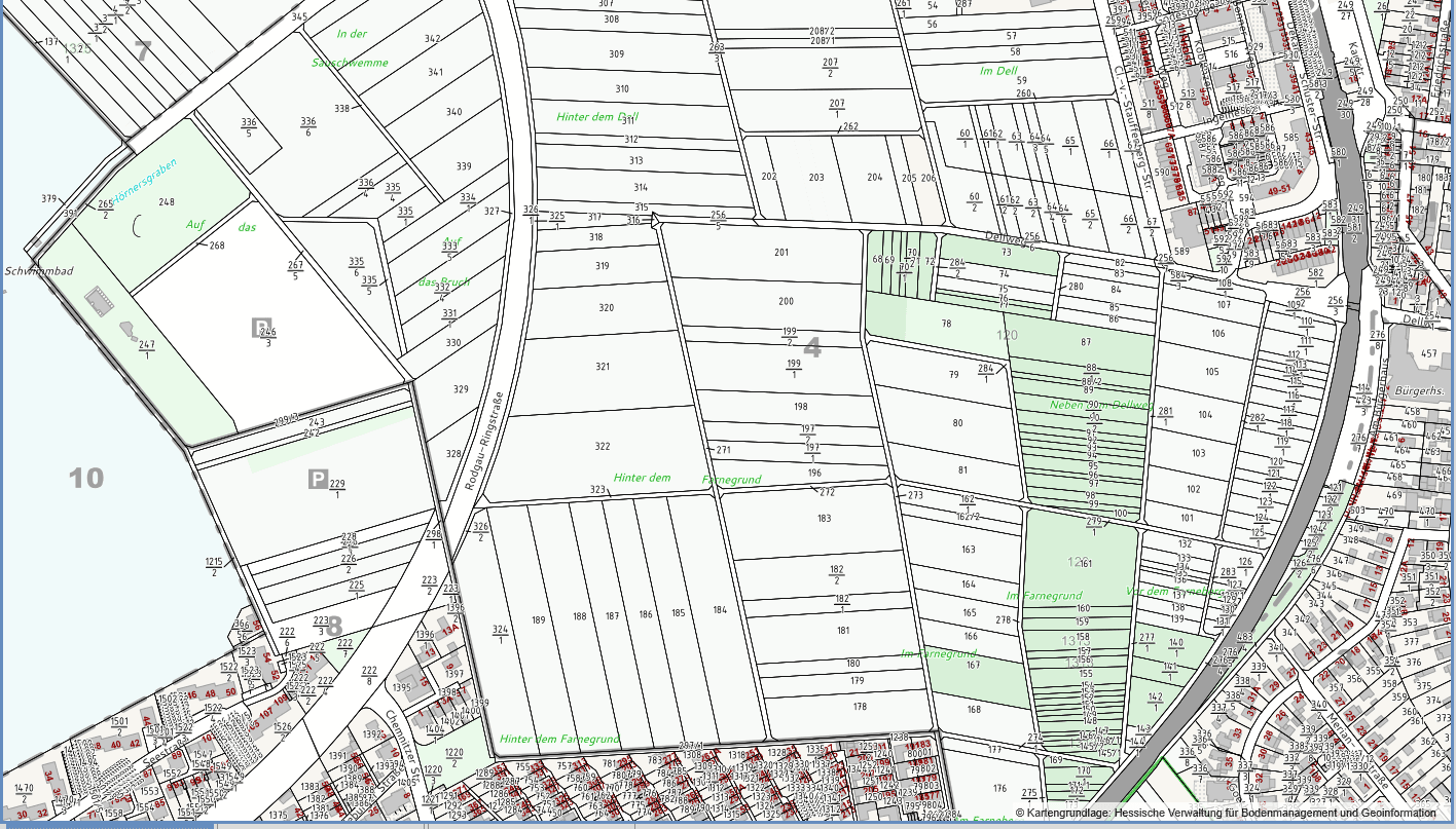 Prodej pozemku 2.839 m², Rodgau, Hessen Prodej pozemku 2.839 m², Rodgau, Hessen