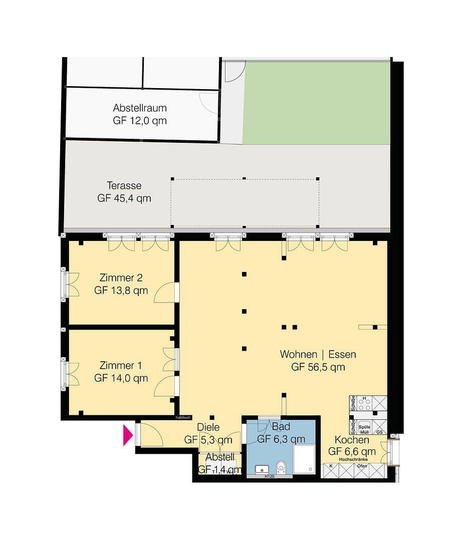 Pronájem bytu 3+1 127 m², Wolfsburg, Dolní Sasko Pronájem bytu 3+1 127 m², Wolfsburg, Dolní Sasko