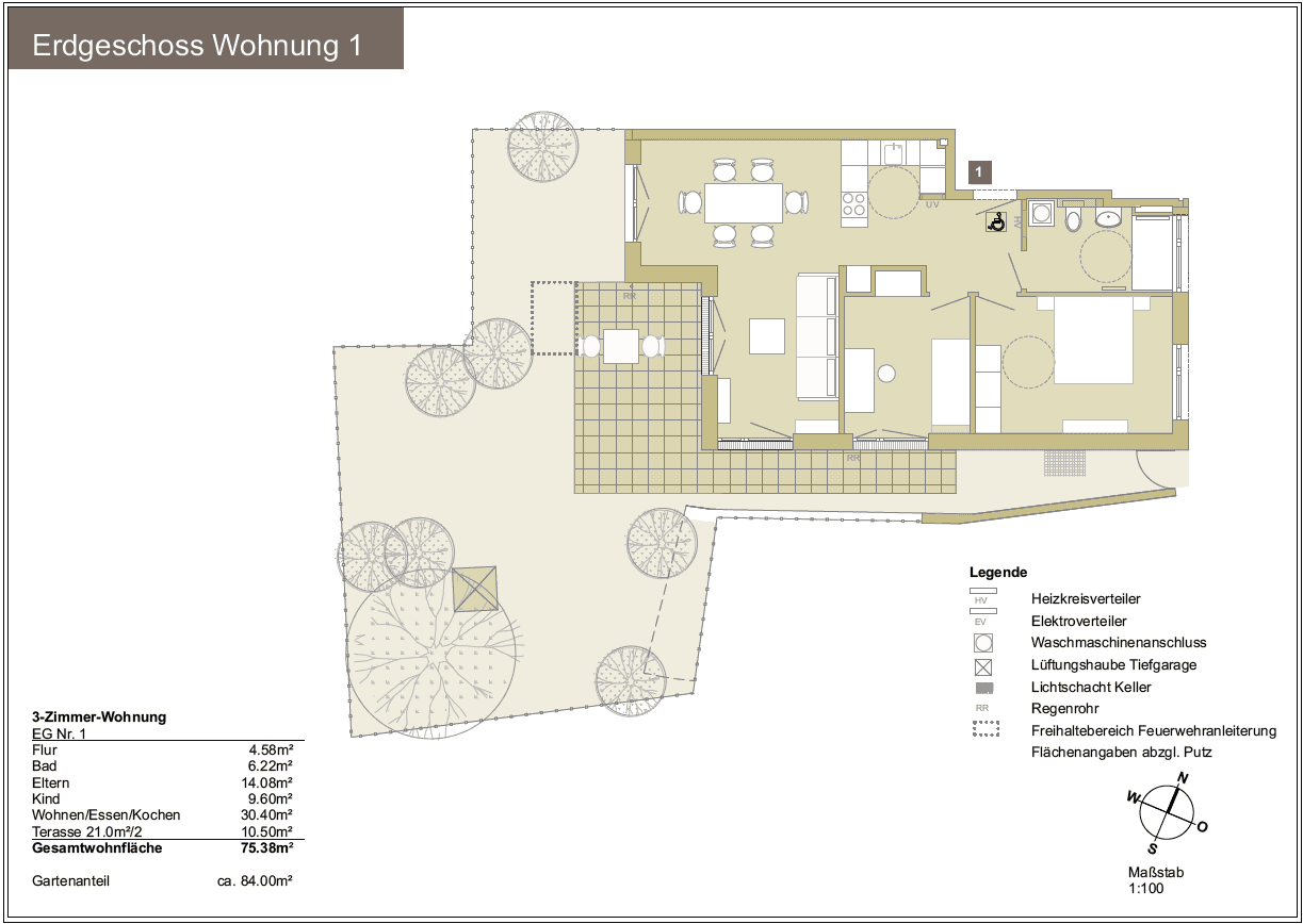 Prodej bytu 3+1 76 m², Am Wasserturm 16, Geisenfeld, Bavorsko Prodej bytu 3+1 76 m², Am Wasserturm 16, Geisenfeld, Bavorsko