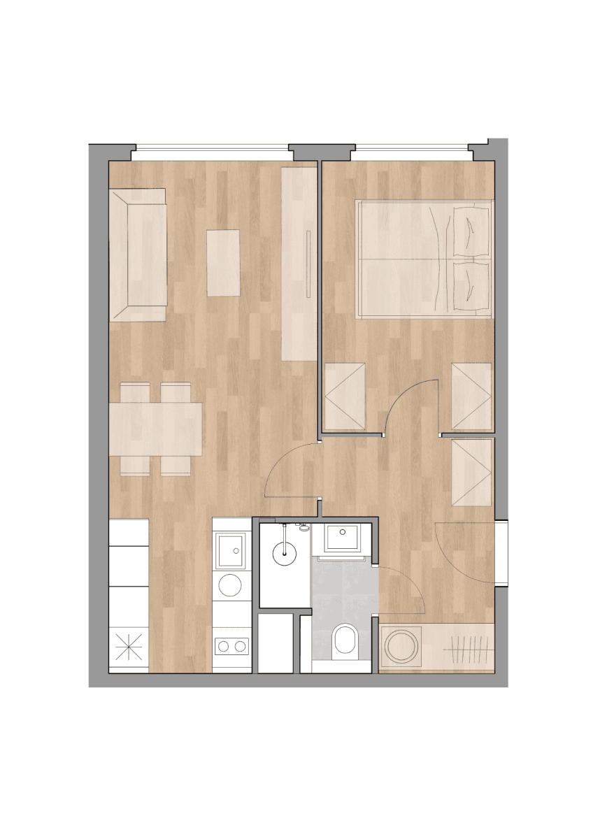 Pronájem bytu 2+kk 43 m², Ovčí hájek, Praha, Praha Pronájem bytu 2+kk 43 m², Ovčí hájek, Praha, Praha