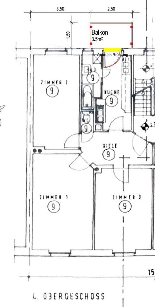 Prodej bytu 3+1 76 m², Frankfurt am Main, Hessen Prodej bytu 3+1 76 m², Frankfurt am Main, Hessen
