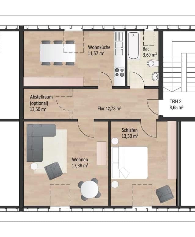 Prodej bytu 3+1 59 m², Wuppertal, Severní Porýní-Vestfálsko Prodej bytu 3+1 59 m², Wuppertal, Severní Porýní-Vestfálsko