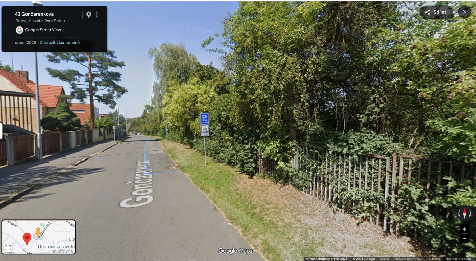 Pronájem garáže 16 m², Gončarenkova, Praha, Praha Pronájem garáže 16 m², Gončarenkova, Praha, Praha