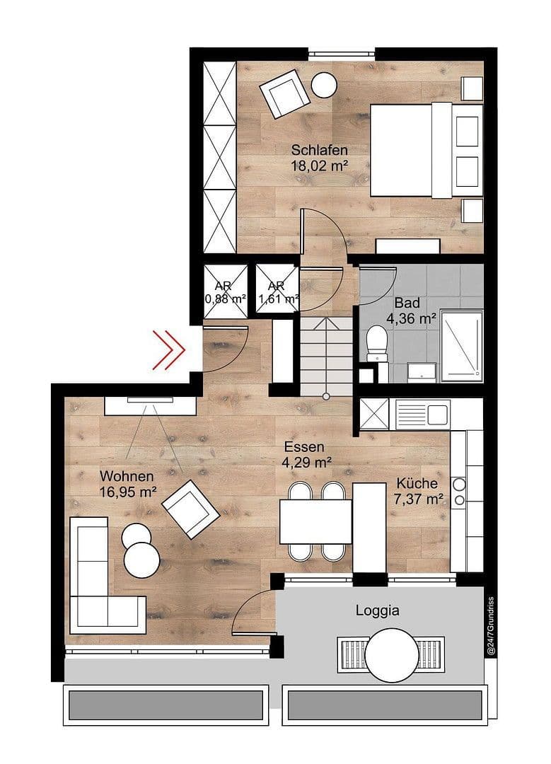 Prodej bytu 2+1 59 m², Bodelschwinghstr., Amberg, Bavorsko Prodej bytu 2+1 59 m², Bodelschwinghstr., Amberg, Bavorsko