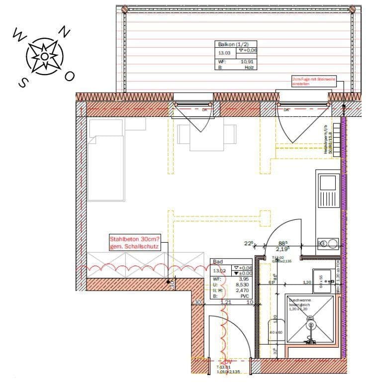 Pronájem bytu 1+1 32 m², Krankenhausstraße, Nabburg, Bavorsko Pronájem bytu 1+1 32 m², Krankenhausstraße, Nabburg, Bavorsko