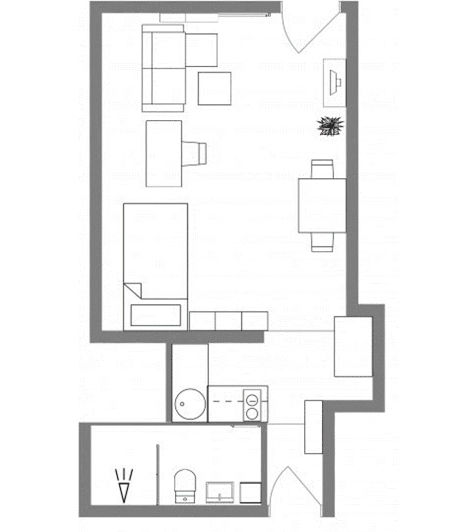 Pronájem bytu 1+1 23 m², Habichtstraße 2, Herrenberg, Bádensko-Württembersko Pronájem bytu 1+1 23 m², Habichtstraße 2, Herrenberg, Bádensko-Württembersko