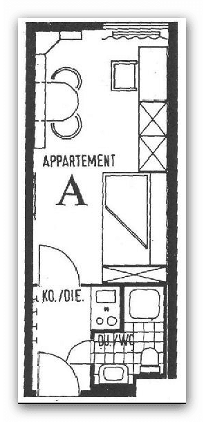 Pronájem bytu 1+1 21 m², Akkademiestrasse 4-6, Mannheim, Bádensko-Württembersko Pronájem bytu 1+1 21 m², Akkademiestrasse 4-6, Mannheim, Bádensko-Württembersko