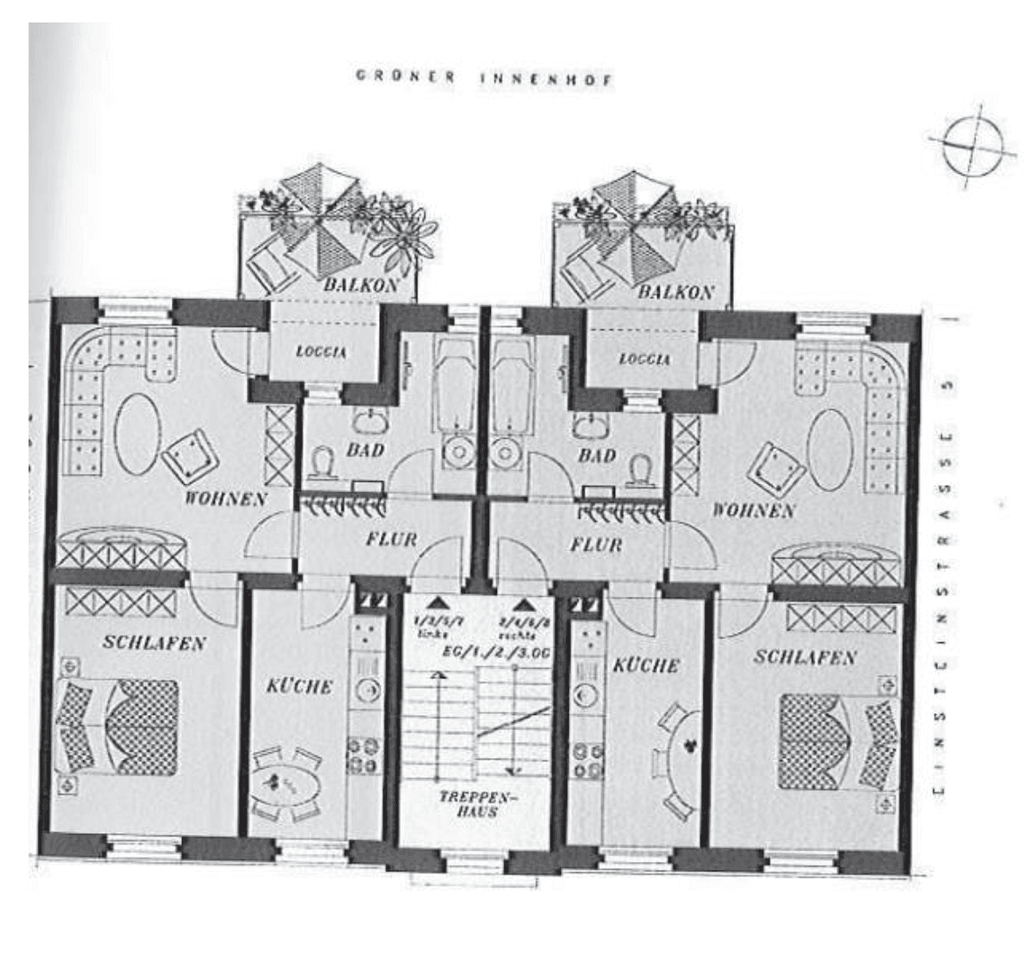 Pronájem bytu 2+1 52 m², Einsteinstraße 3, Leipzig, Sasko Pronájem bytu 2+1 52 m², Einsteinstraße 3, Leipzig, Sasko