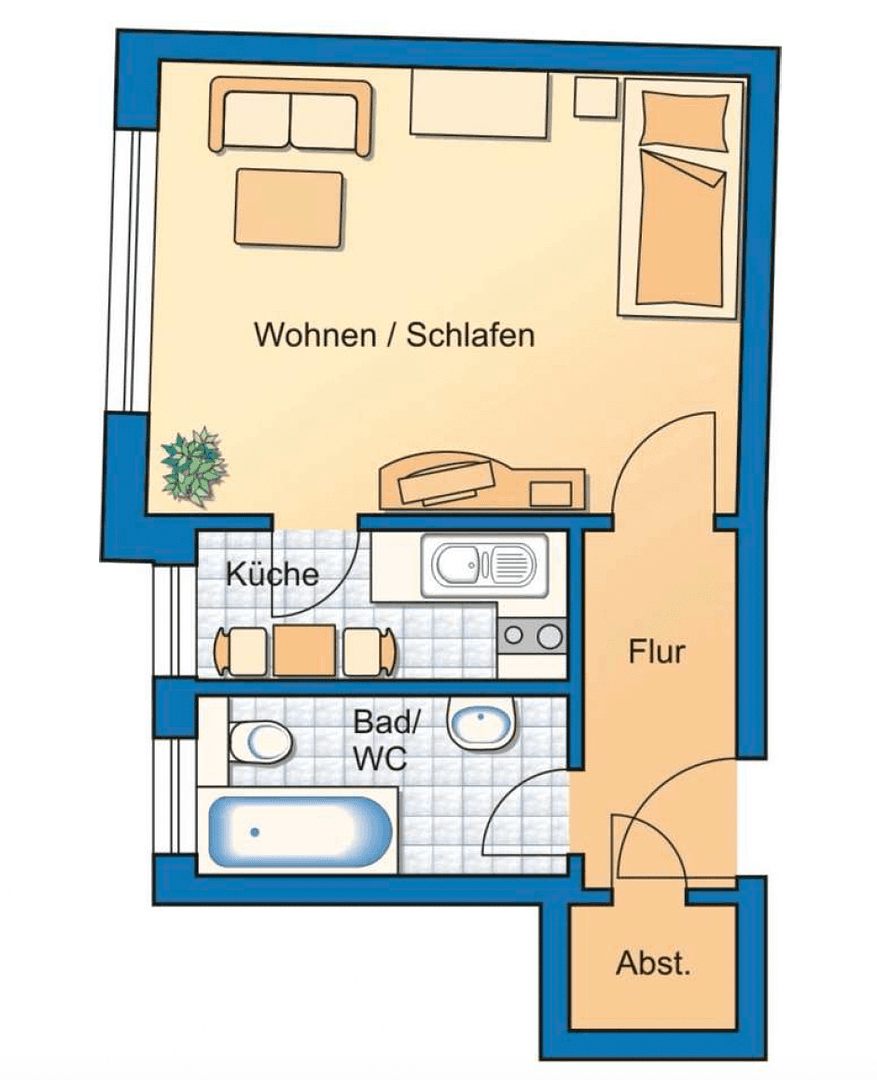 Pronájem bytu 1+1 35 m², Prinzregentenstraße 156, München, Bavorsko Pronájem bytu 1+1 35 m², Prinzregentenstraße 156, München, Bavorsko