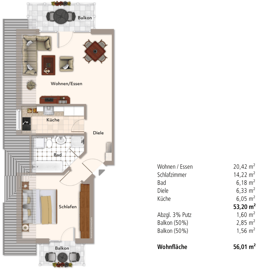 Pronájem bytu 2+1 56 m², Kernerstraße 1, Aspach, Bádensko-Württembersko Pronájem bytu 2+1 56 m², Kernerstraße 1, Aspach, Bádensko-Württembersko