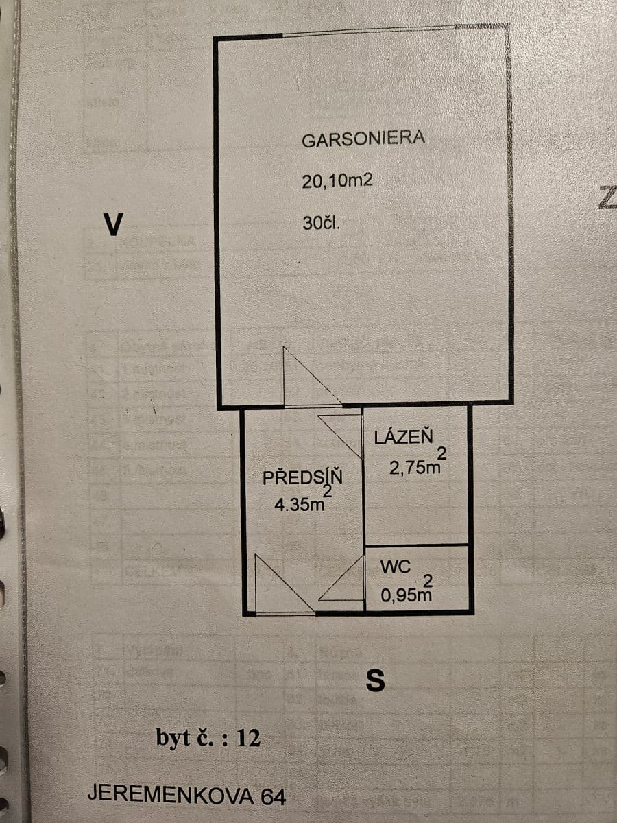 Prodej bytu 1+kk 28 m², Jeremenkova, Praha, Praha Prodej bytu 1+kk 28 m², Jeremenkova, Praha, Praha