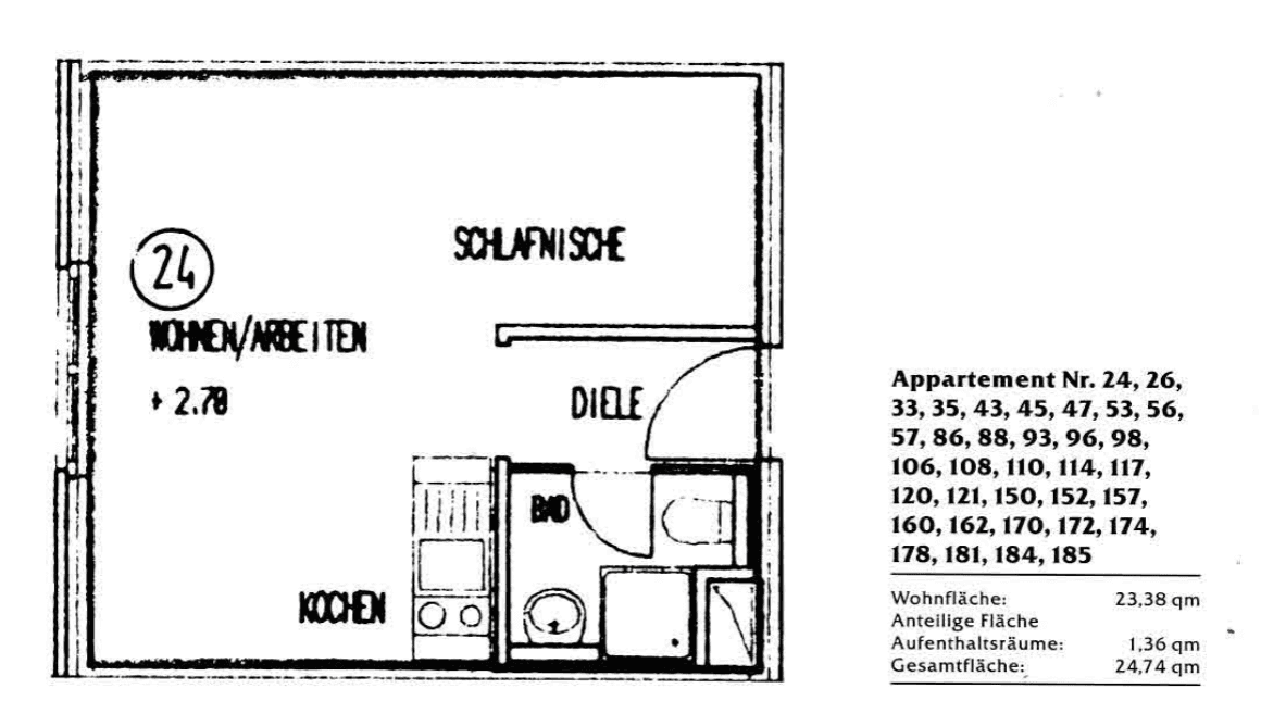 Pronájem bytu 1+1 24 m², Bayreuther Str. 47, Erlangen, Bavorsko Pronájem bytu 1+1 24 m², Bayreuther Str. 47, Erlangen, Bavorsko