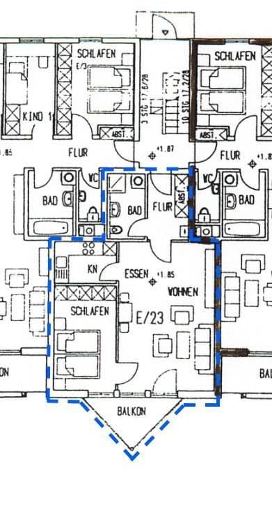 Pronájem bytu 2+1 52 m², Am Bach 15, Eisenach, Durynsko Pronájem bytu 2+1 52 m², Am Bach 15, Eisenach, Durynsko