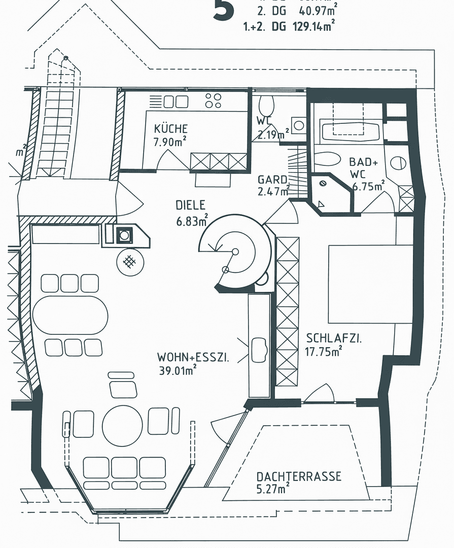 Pronájem bytu 4+1 129 m², Ostfildern, Bádensko-Württembersko Pronájem bytu 4+1 129 m², Ostfildern, Bádensko-Württembersko