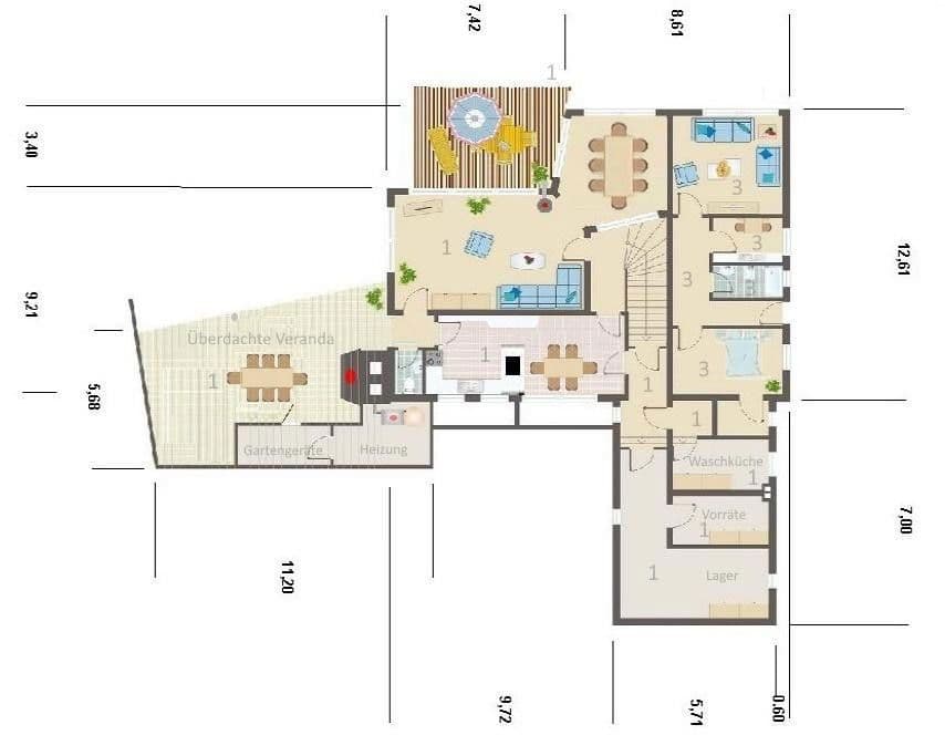 Prodej domu 377 m², pozemek 4.842 m², Deutsch Evern, Dolní Sasko Prodej domu 377 m², pozemek 4.842 m², Deutsch Evern, Dolní Sasko