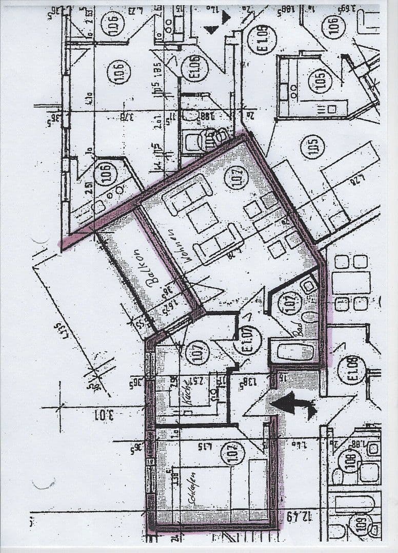 Pronájem bytu 2+1 57 m², zum Heideberg 1d, Bannewitz, Sasko Pronájem bytu 2+1 57 m², zum Heideberg 1d, Bannewitz, Sasko