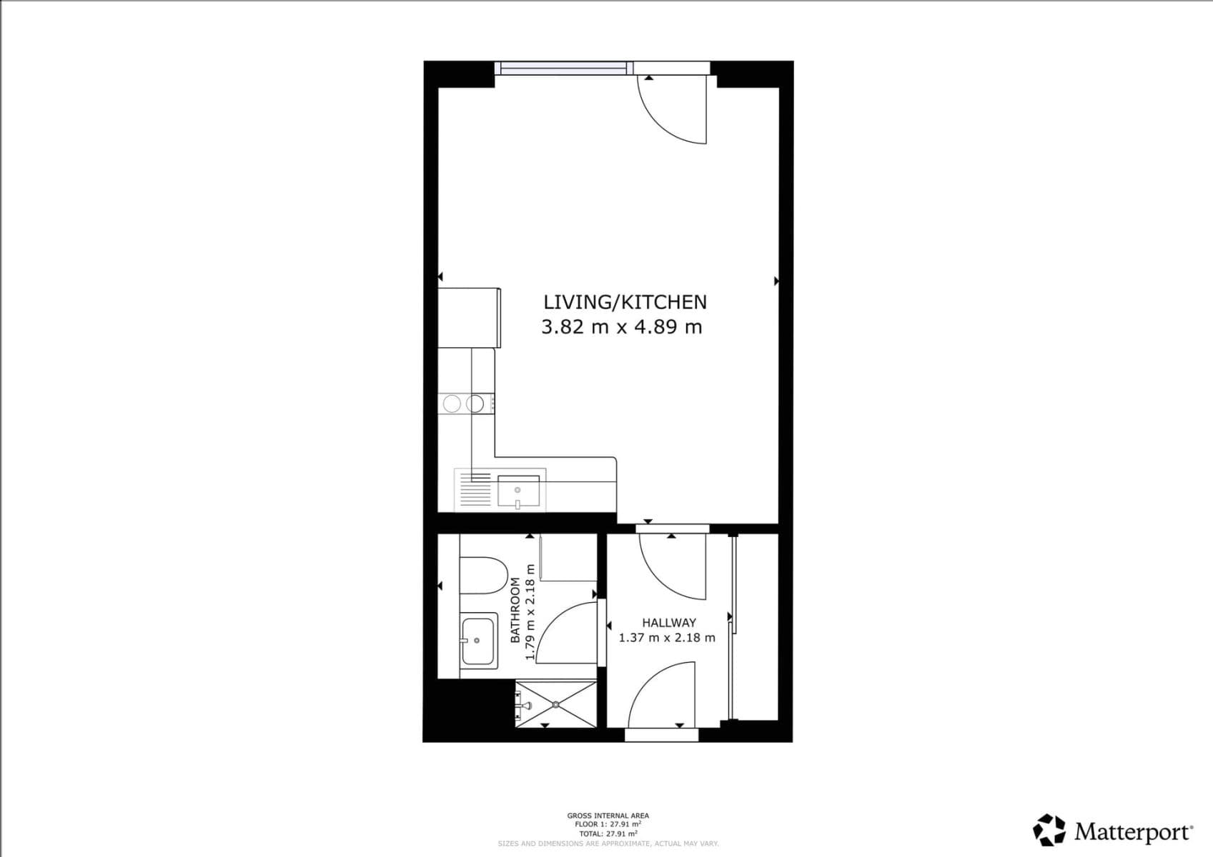 Pronájem bytu 1+kk 27 m², Hasilova, Praha, Praha Pronájem bytu 1+kk 27 m², Hasilova, Praha, Praha