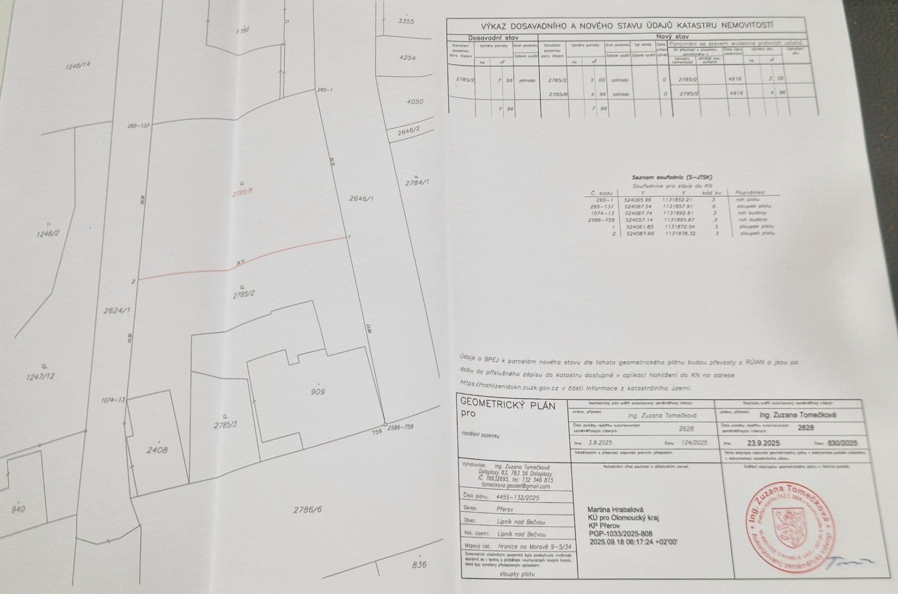 Prodej pozemku 496 m², Na Bečvě, Lipník nad Bečvou, Olomoucký kraj Prodej pozemku 496 m², Na Bečvě, Lipník nad Bečvou, Olomoucký kraj