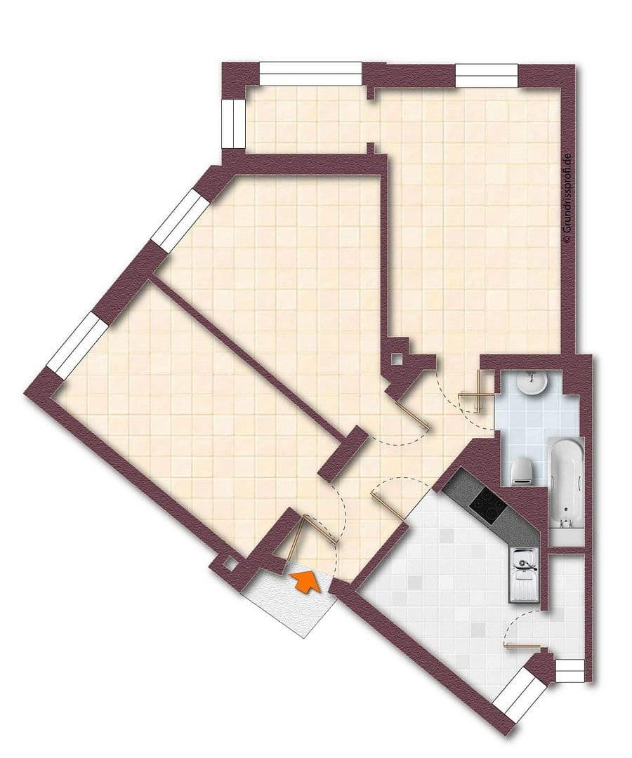 Pronájem bytu 3+1 71 m², Nöthnitzer Straße 36, Dresden, Sasko Pronájem bytu 3+1 71 m², Nöthnitzer Straße 36, Dresden, Sasko