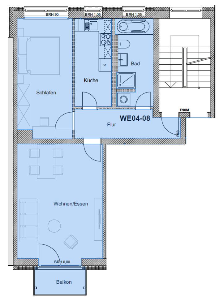 Pronájem bytu 2+1 61 m², Grethenweg 3, Frankfurt am Main, Hessen Pronájem bytu 2+1 61 m², Grethenweg 3, Frankfurt am Main, Hessen