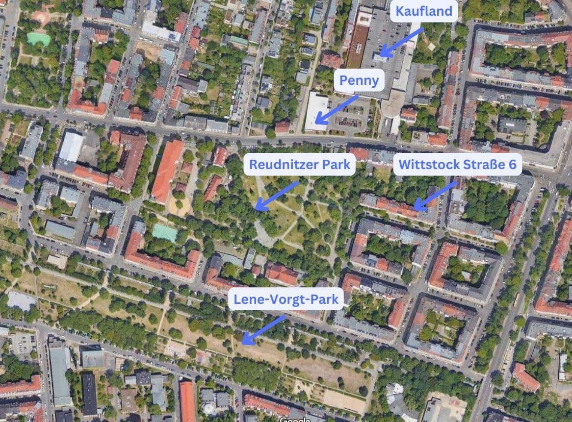 Pronájem bytu 2+1 61 m², Wittstockstraße 6, Leipzig, Sasko Pronájem bytu 2+1 61 m², Wittstockstraße 6, Leipzig, Sasko