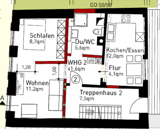 Pronájem bytu 2+1 42 m², Eichgasse 5, Eppingen, Bádensko-Württembersko Pronájem bytu 2+1 42 m², Eichgasse 5, Eppingen, Bádensko-Württembersko