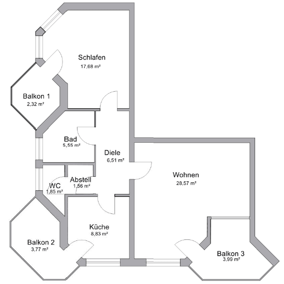 Prodej bytu 2+1 81 m², Kaiserstr. 9, Bad Oeynhausen, Severní Porýní-Vestfálsko Prodej bytu 2+1 81 m², Kaiserstr. 9, Bad Oeynhausen, Severní Porýní-Vestfálsko