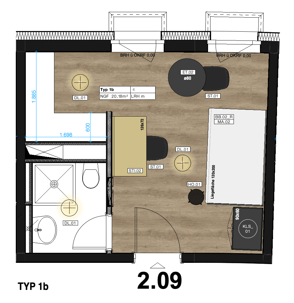 Pronájem bytu 1+1 21 m², Rubensstr. 54, Berlin - Schöneberg, Berlín Pronájem bytu 1+1 21 m², Rubensstr. 54, Berlin - Schöneberg, Berlín