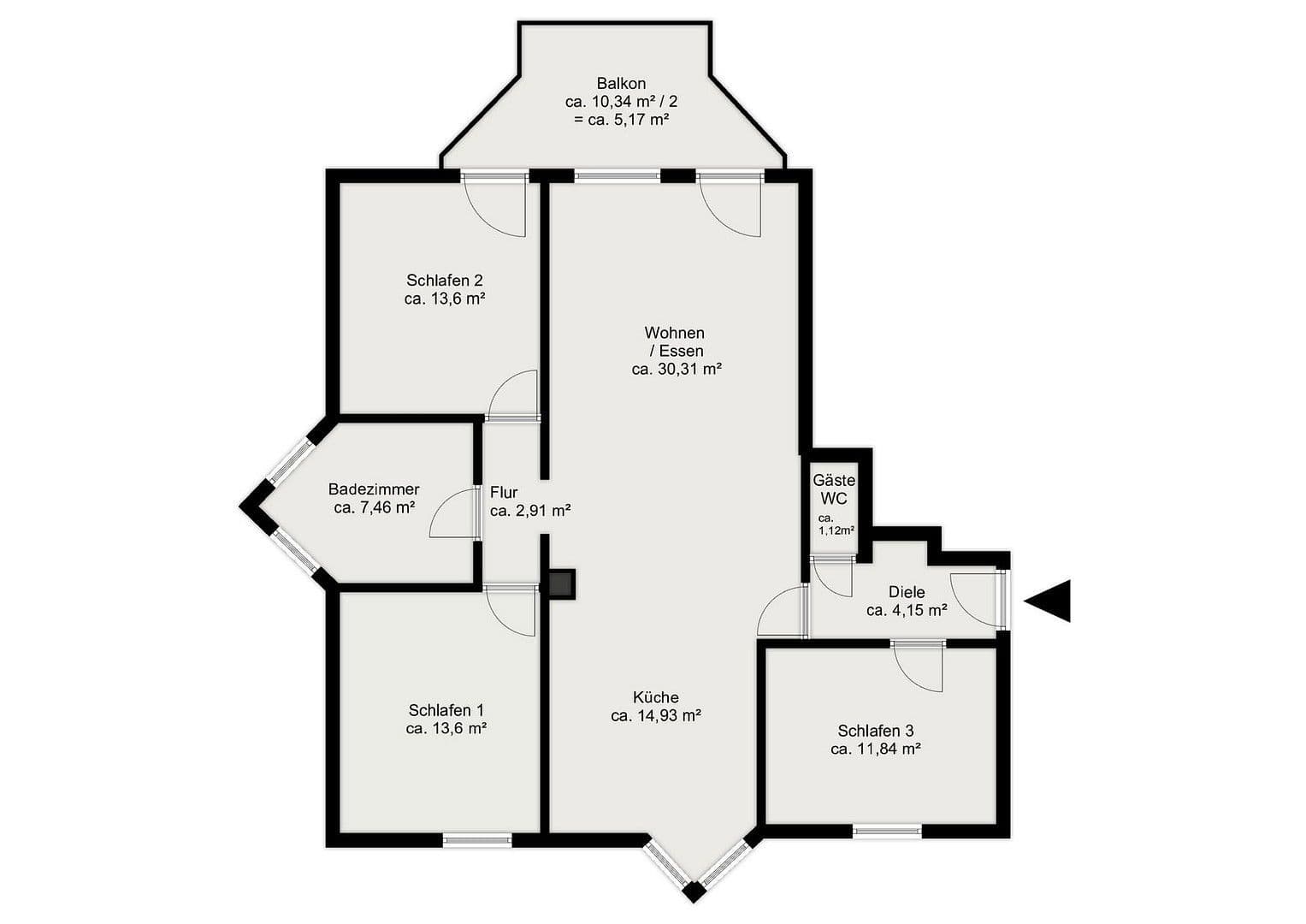 Prodej bytu 4+1 105 m², Hauptstraße 43, Aystetten, Bavorsko Prodej bytu 4+1 105 m², Hauptstraße 43, Aystetten, Bavorsko