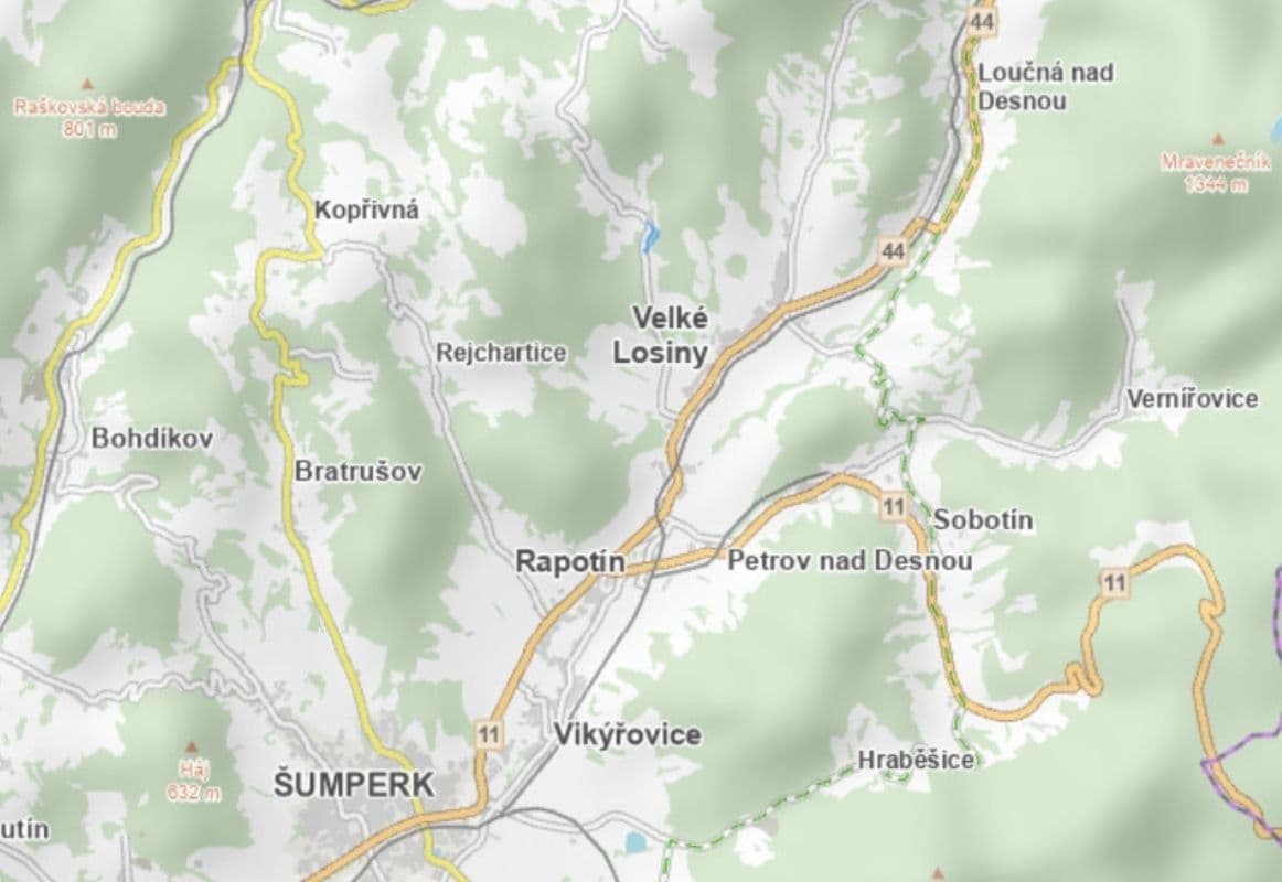 Prodej pozemku 11.700 m², Velké Losiny, Olomoucký kraj Prodej pozemku 11.700 m², Velké Losiny, Olomoucký kraj