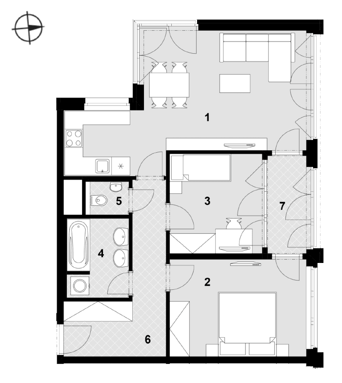 Pronájem bytu 3+kk 78 m², Toufarova, Praha, Praha Pronájem bytu 3+kk 78 m², Toufarova, Praha, Praha