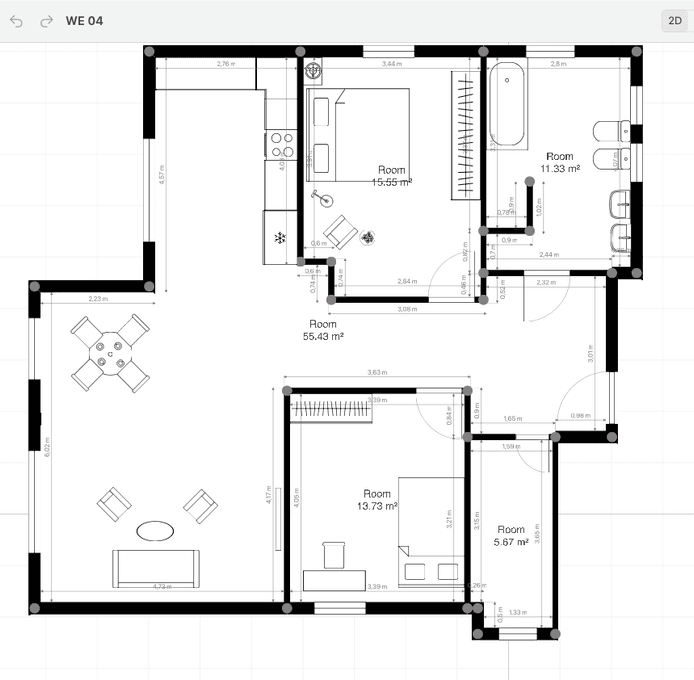 Pronájem bytu 3+1 86 m², Schlüchtern, Hessen Pronájem bytu 3+1 86 m², Schlüchtern, Hessen