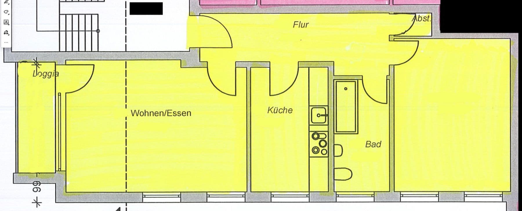Pronájem bytu 2+1 73 m², Lange Straße 72, Springe, Dolní Sasko Pronájem bytu 2+1 73 m², Lange Straße 72, Springe, Dolní Sasko