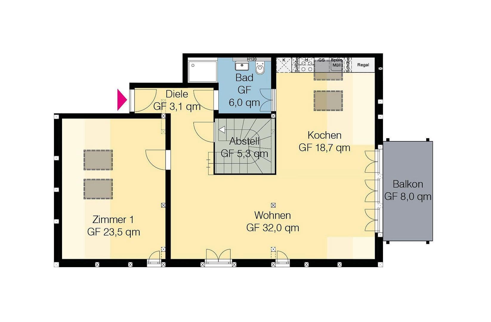 Pronájem bytu 3+1 99 m², Schulweg 11, Wolfsburg, Dolní Sasko Pronájem bytu 3+1 99 m², Schulweg 11, Wolfsburg, Dolní Sasko