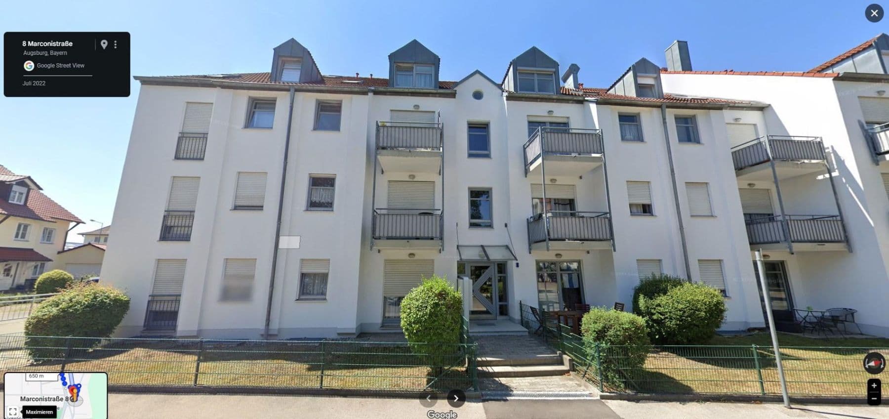 Pronájem bytu 1+1 30 m², Marconistr. 10, Augsburg, Bavorsko Pronájem bytu 1+1 30 m², Marconistr. 10, Augsburg, Bavorsko