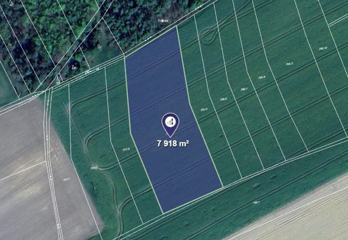 Prodej pozemku 7.918 m², Hřebečníky, Středočeský kraj Prodej pozemku 7.918 m², Hřebečníky, Středočeský kraj