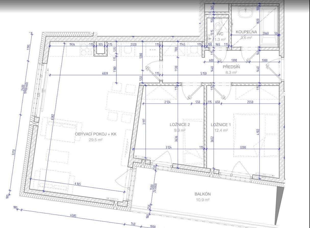Prodej bytu 3+kk 69 m², Novotného, Praha, Praha Prodej bytu 3+kk 69 m², Novotného, Praha, Praha