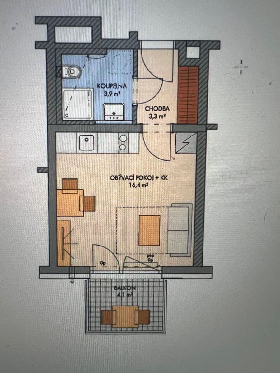Pronájem bytu 1+kk 25 m², Nádražní, Kralupy nad Vltavou, Středočeský kraj Pronájem bytu 1+kk 25 m², Nádražní, Kralupy nad Vltavou, Středočeský kraj