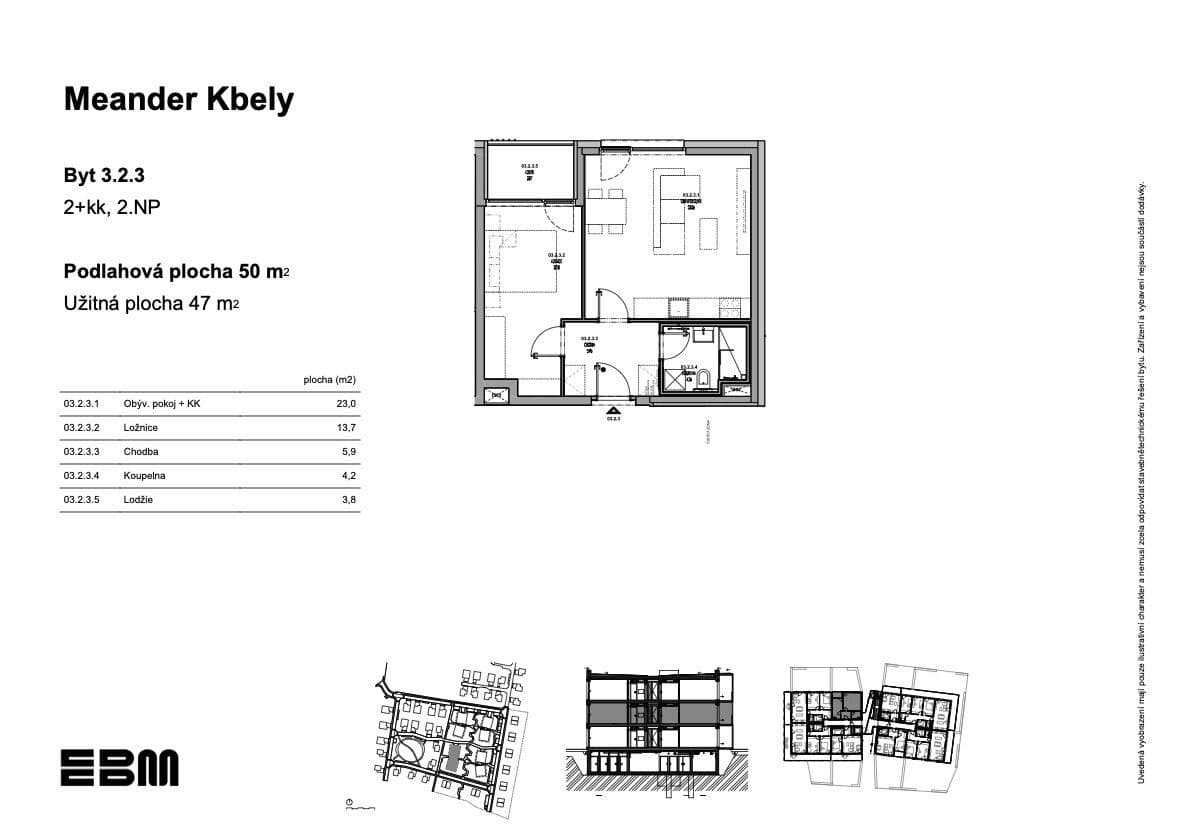 Prodej bytu 2+kk 47 m², K Vinoři, Praha, Praha Prodej bytu 2+kk 47 m², K Vinoři, Praha, Praha