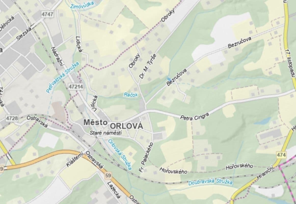 Prodej pozemku 430 m², Orlová, Moravskoslezský kraj Prodej pozemku 430 m², Orlová, Moravskoslezský kraj