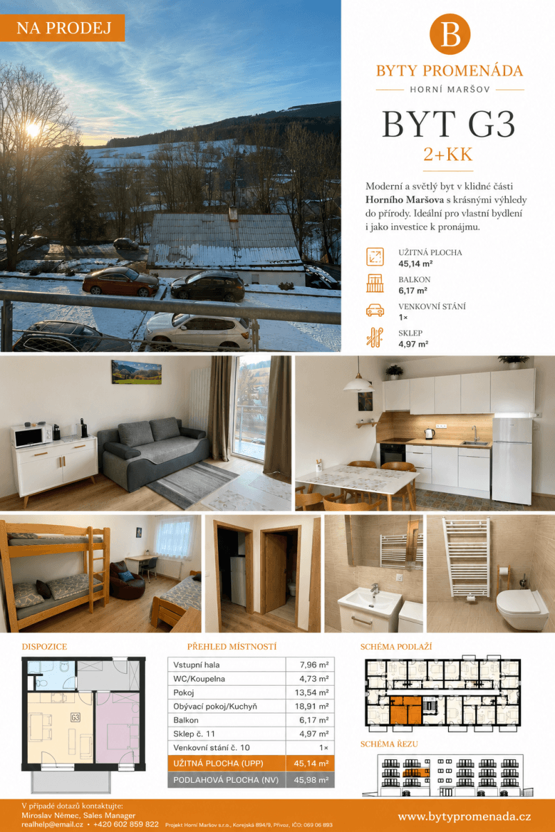 Prodej bytu 2+kk 46 m², Promenáda, Horní Maršov, Královéhradecký kraj Prodej bytu 2+kk 46 m², Promenáda, Horní Maršov, Královéhradecký kraj
