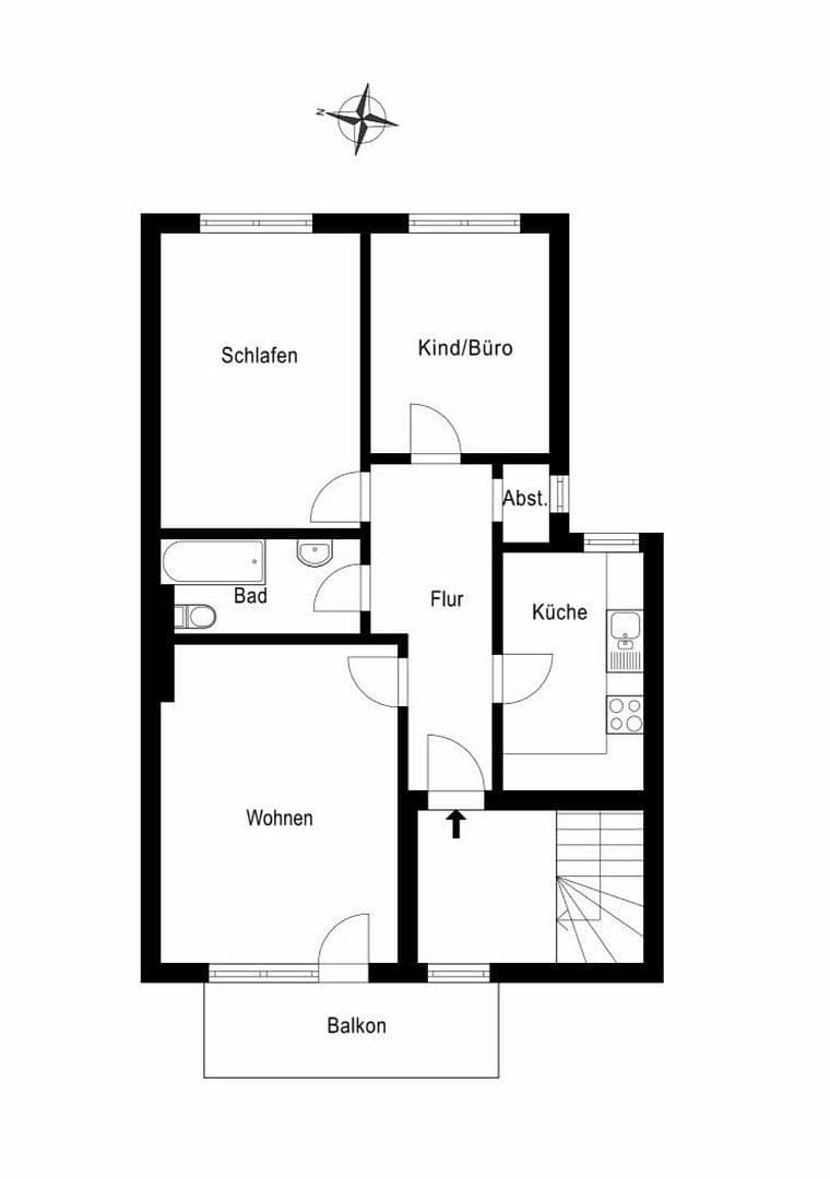 Prodej bytu 3+1 72 m², Hamburg, Hamburg Prodej bytu 3+1 72 m², Hamburg, Hamburg