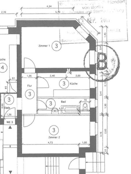 Prodej bytu 2+1 58 m², Külzer Straße 2, Berlin, Berlín Prodej bytu 2+1 58 m², Külzer Straße 2, Berlin, Berlín